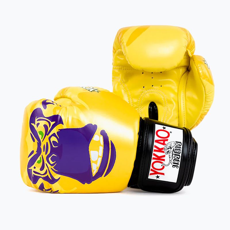 Рукавиці боксерські чоловічі YOKKAO Primate yellow