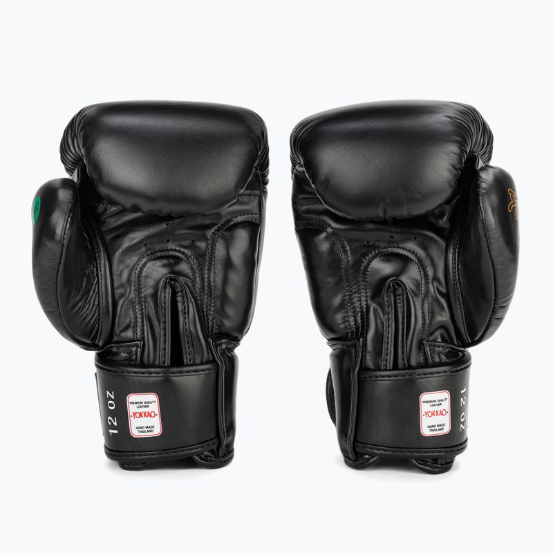 Рукавиці боксерські чоловічі YOKKAO Wax black 3