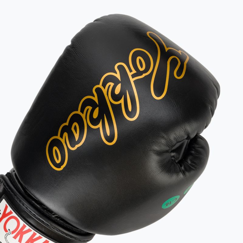 Рукавиці боксерські чоловічі YOKKAO Wax black 5