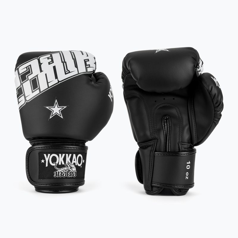 Рукавиці боксерські YOKKAO Lettering Boxing black