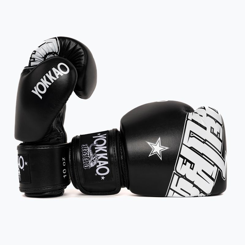 Рукавиці боксерські YOKKAO Lettering Boxing black 3