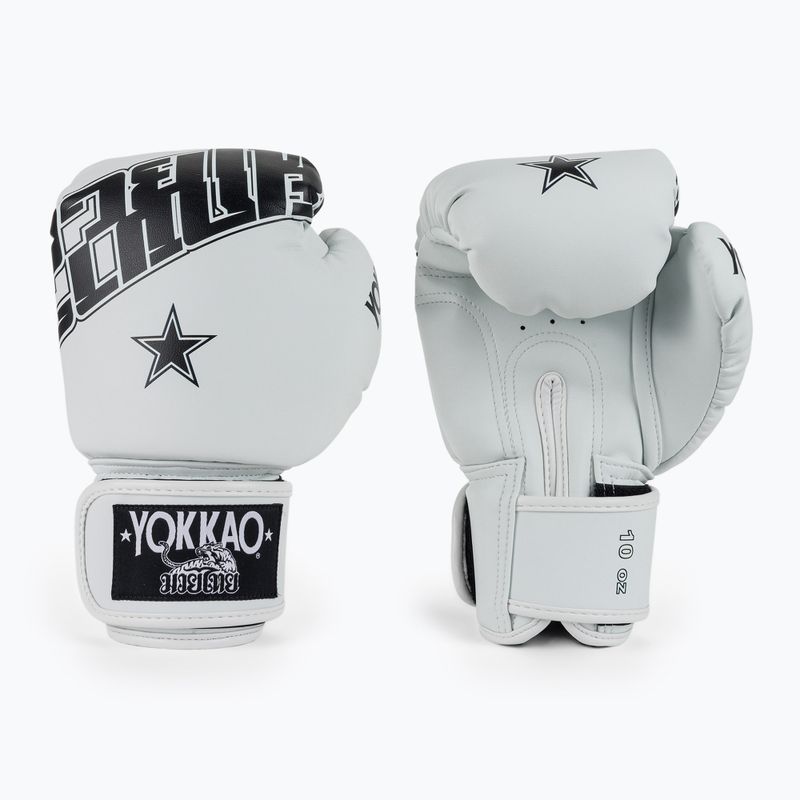 Рукавиці боксерські YOKKAO Lettering Boxing white