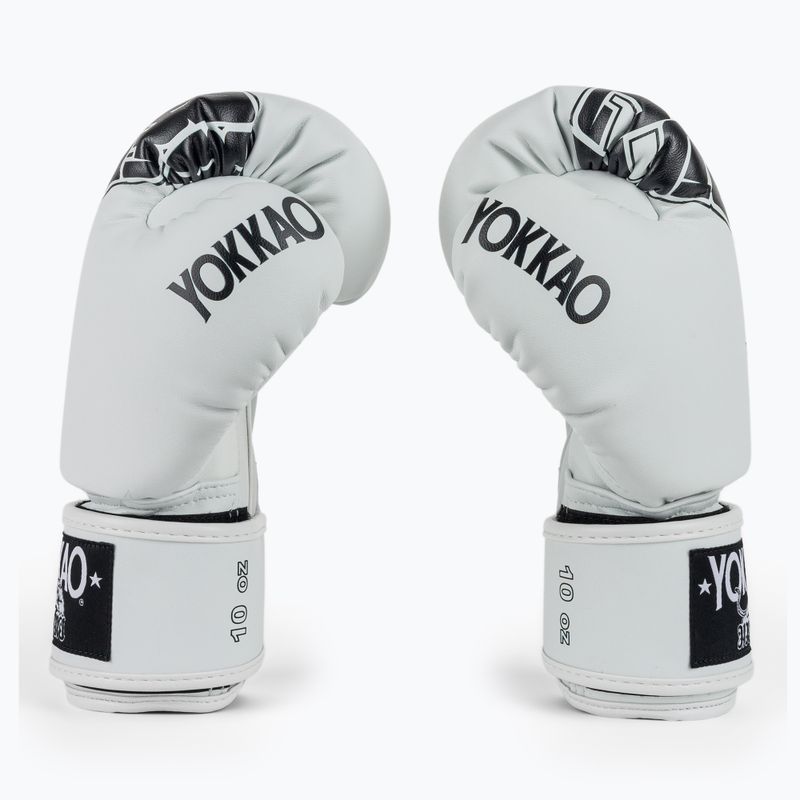 Рукавиці боксерські YOKKAO Lettering Boxing white 4