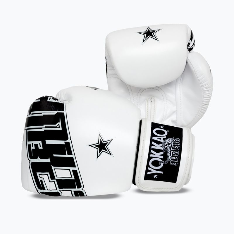Рукавиці боксерські YOKKAO Lettering Boxing white 2