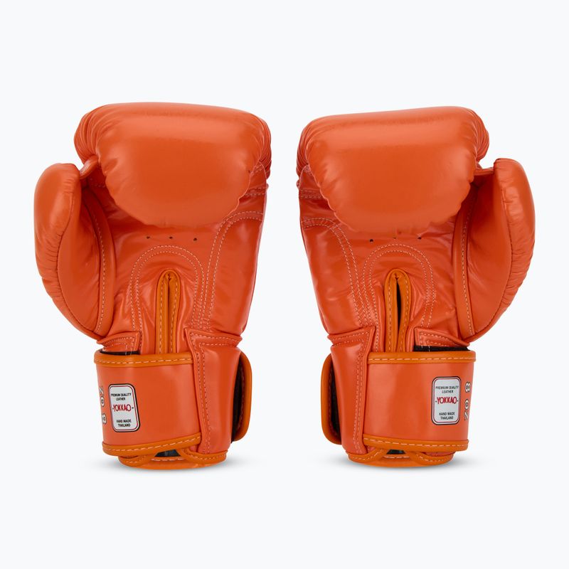 Рукавиці боксерські чоловічі YOKKAO Matrix orange ibis 3