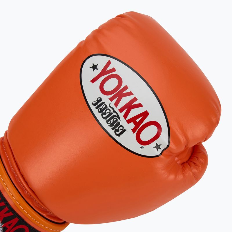 Рукавиці боксерські чоловічі YOKKAO Matrix orange ibis 5