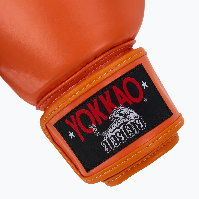 Рукавиці боксерські чоловічі YOKKAO Matrix orange ibis 6