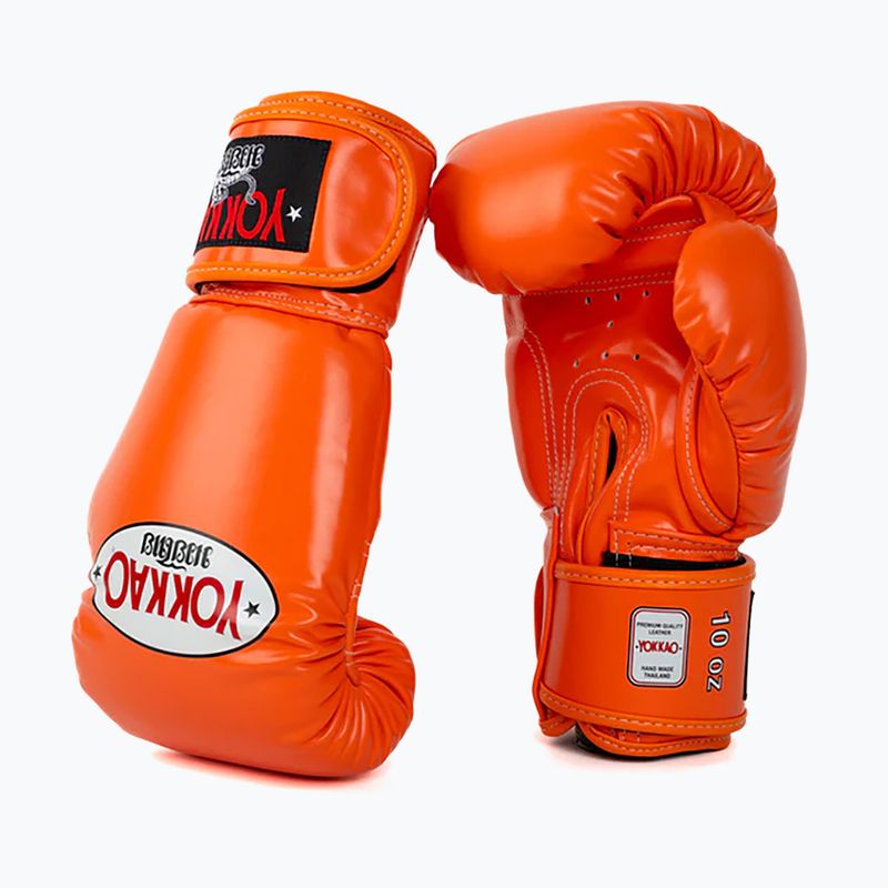 Рукавиці боксерські чоловічі YOKKAO Matrix orange ibis 8