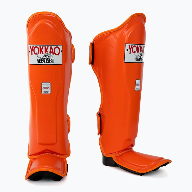 Захист для гомілок та стоп YOKKAO Matrix orange ibis 2