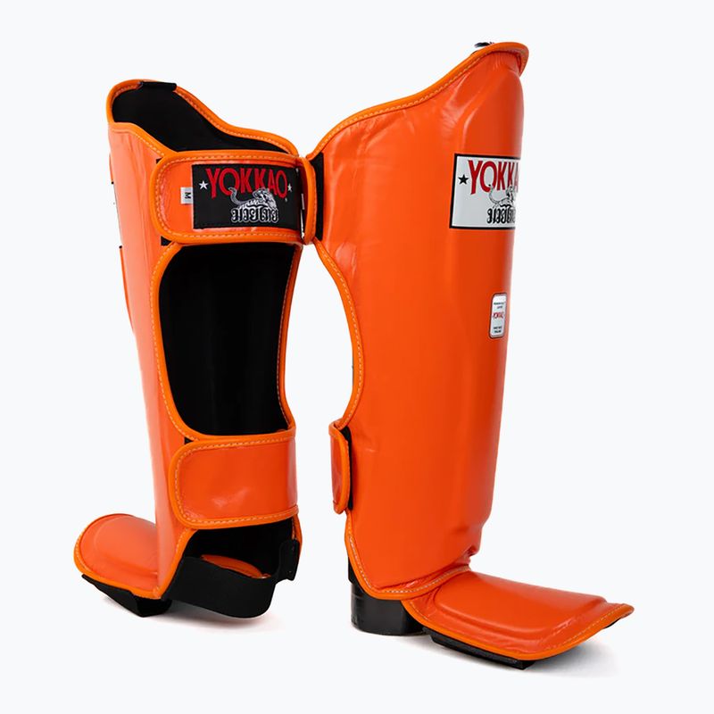 Захист для гомілок та стоп YOKKAO Matrix orange ibis 3