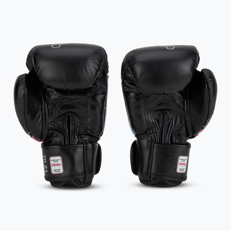Рукавиці боксерські чоловічі YOKKAO Flames black 3