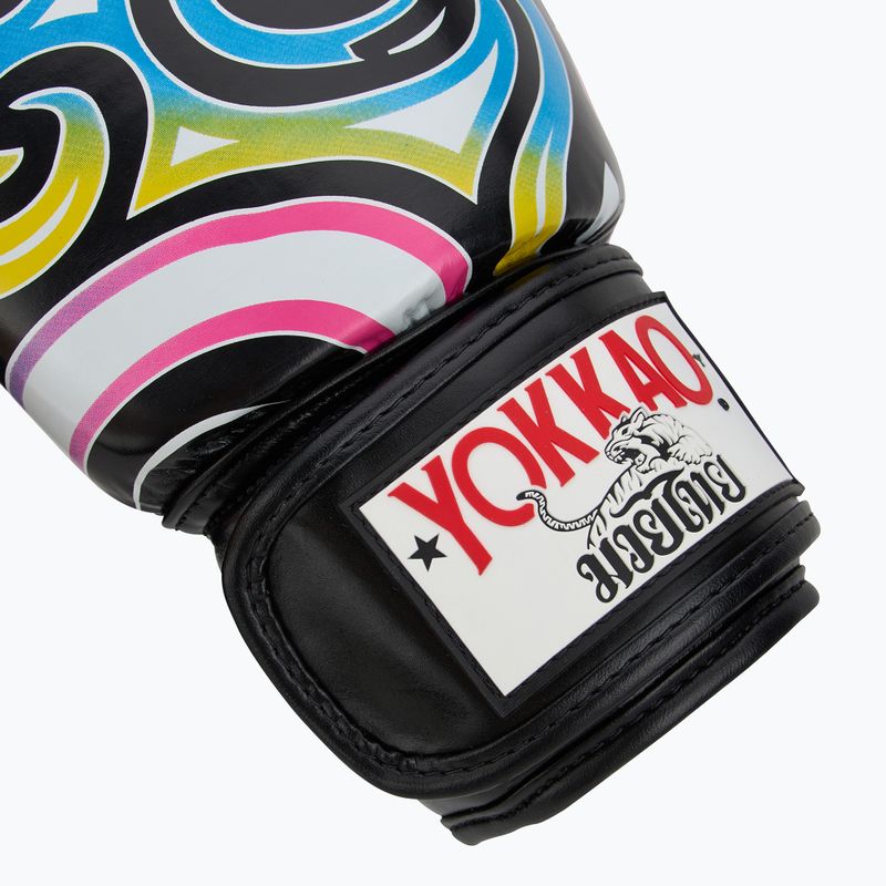 Рукавиці боксерські чоловічі YOKKAO Flames black 6