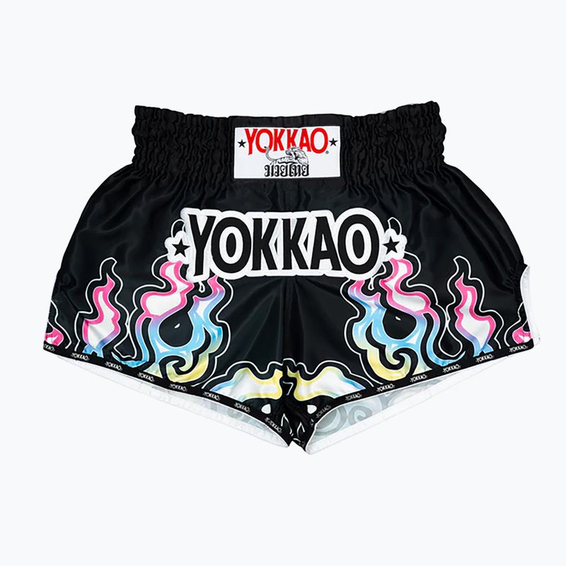 Шорти для тренувань чоловічі YOKKAO Flames CarbonFit black