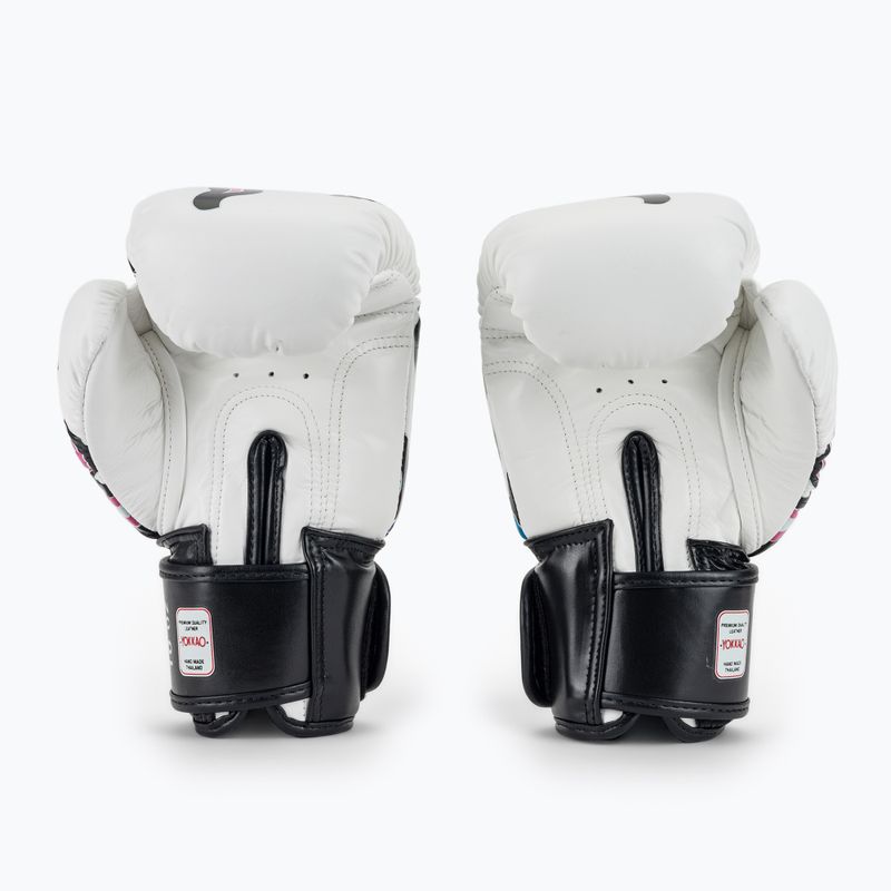Рукавиці боксерські чоловічі YOKKAO Flames white 3