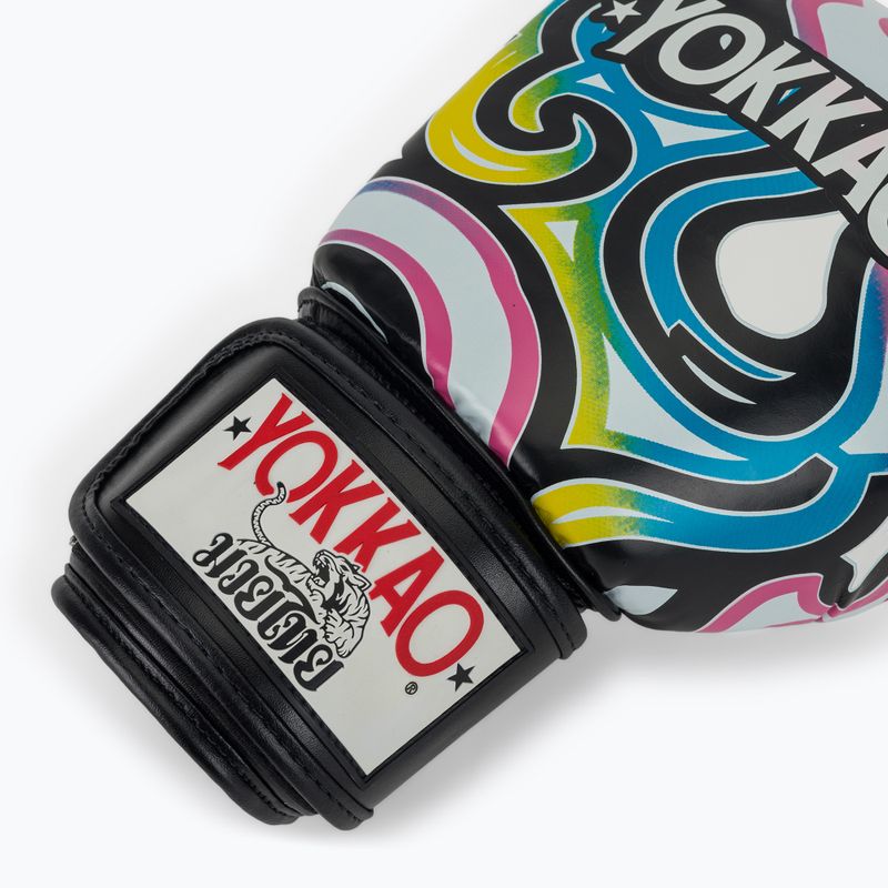 Рукавиці боксерські чоловічі YOKKAO Flames white 6