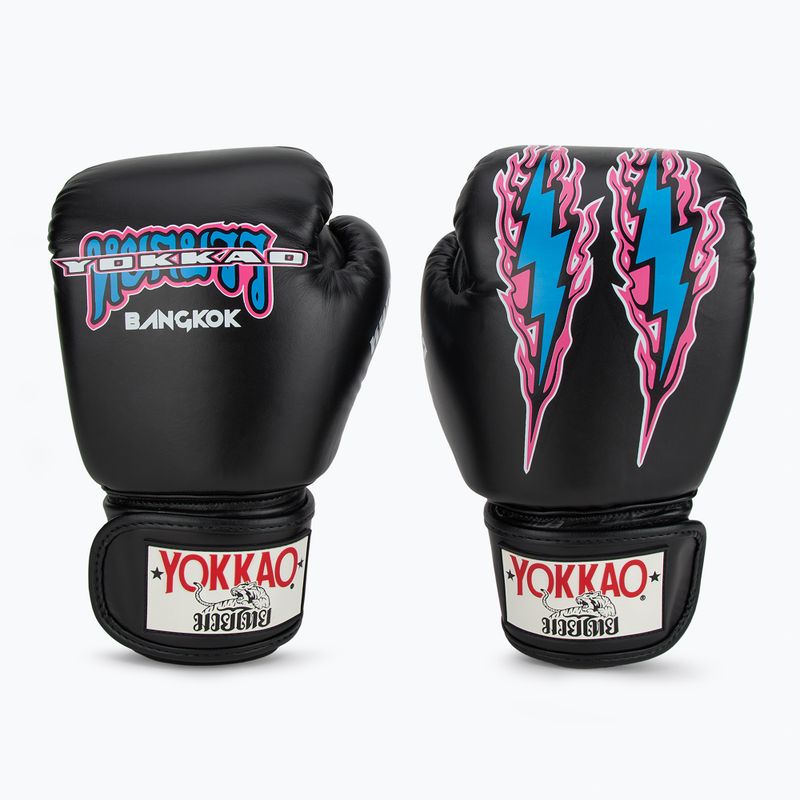 Рукавиці боксерські чоловічі YOKKAO East Club black 2