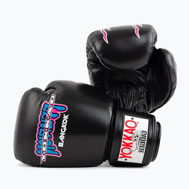 Рукавиці боксерські чоловічі YOKKAO East Club black 7