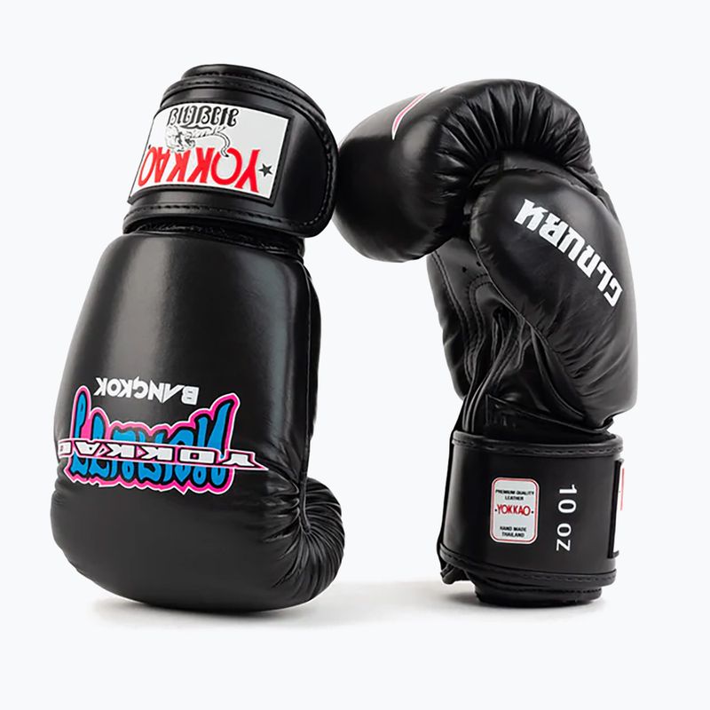 Рукавиці боксерські чоловічі YOKKAO East Club black 8