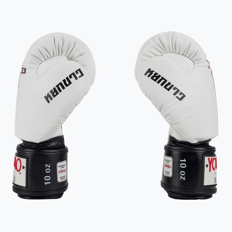 Рукавиці боксерські чоловічі YOKKAO East Club white 4