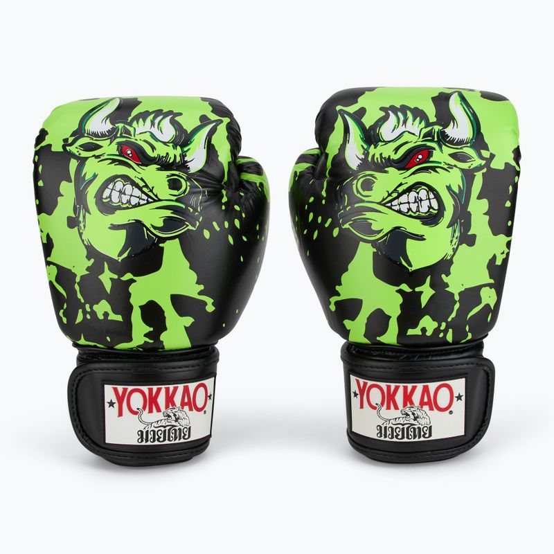 Рукавиці боксерські чоловічі YOKKAO Angry Bull black 2