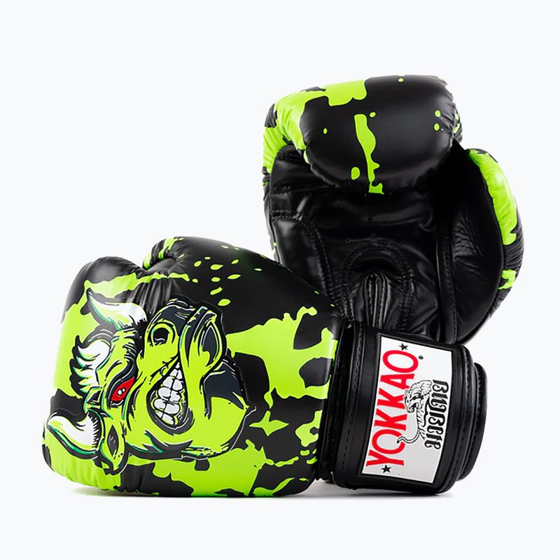 Рукавиці боксерські чоловічі YOKKAO Angry Bull black 7