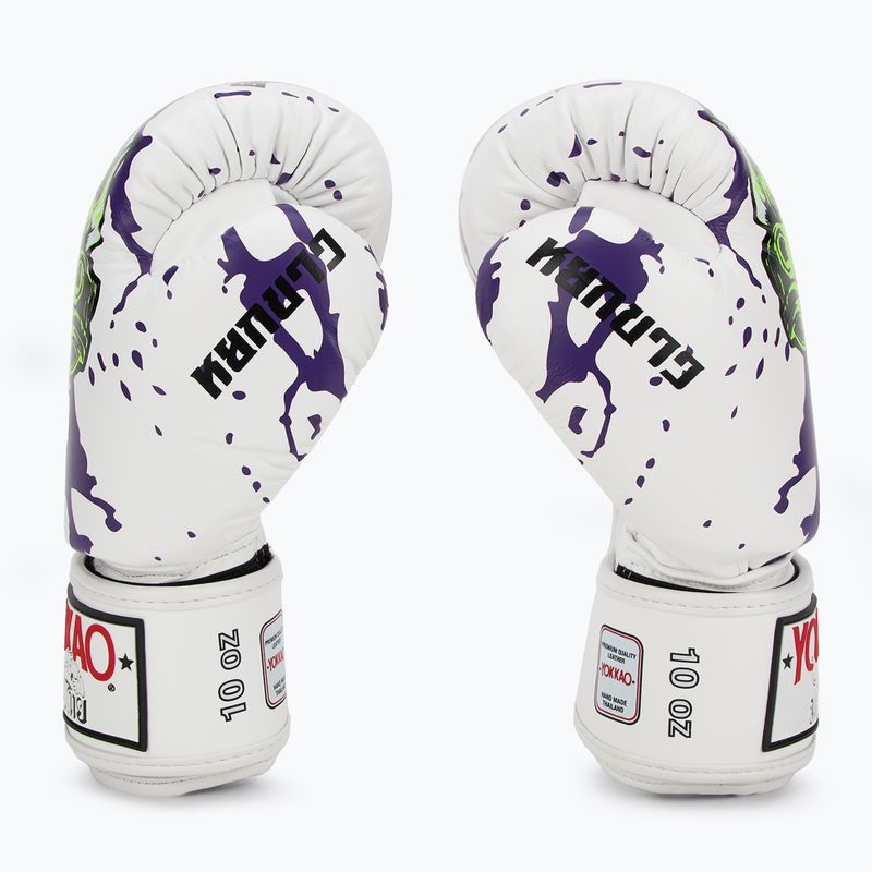 Рукавиці боксерські чоловічі YOKKAO Angry Bull white 4