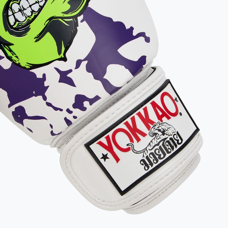 Рукавиці боксерські чоловічі YOKKAO Angry Bull white 6