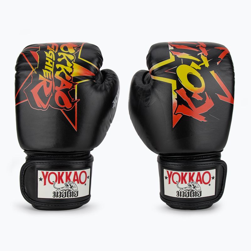 Рукавиці боксерські чоловічі YOKKAO Fighter KO black 2