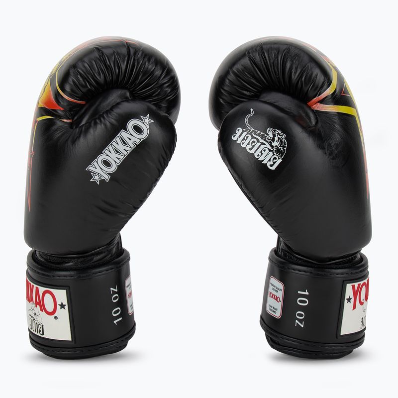 Рукавиці боксерські чоловічі YOKKAO Fighter KO black 4