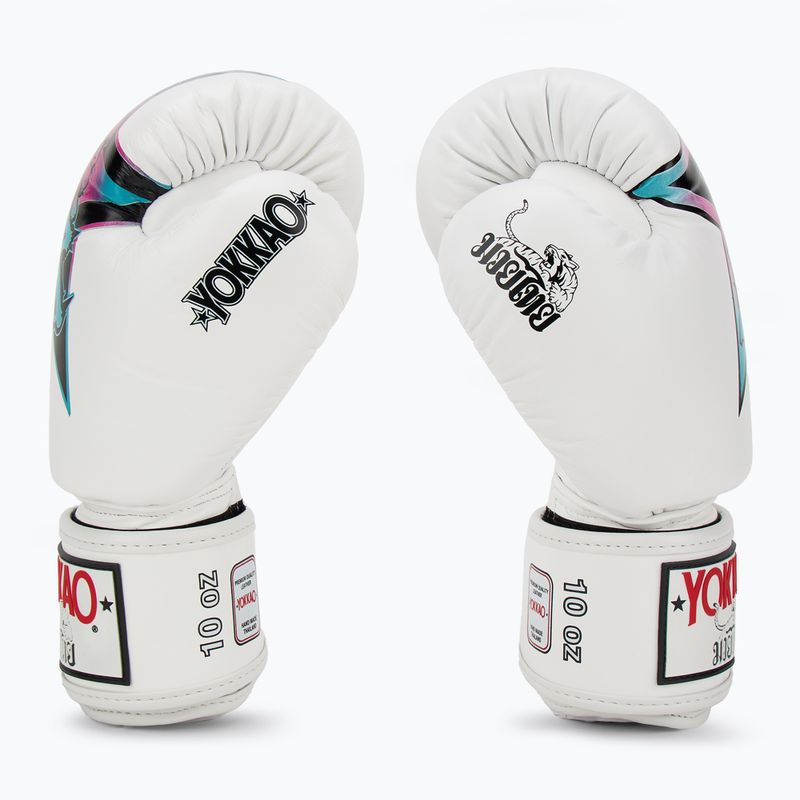 Рукавиці боксерські чоловічі YOKKAO Fighter KO white 4