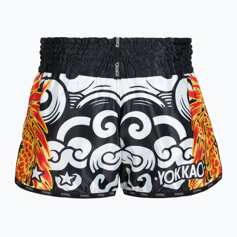 Шорти для тренувань чоловічі YOKKAO Dragon Muay Thai black/white 2