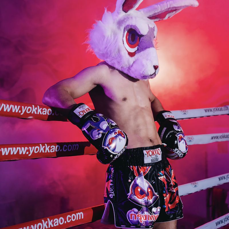 Шорти для тренувань чоловічі YOKKAO Angry Rabbit Muay Thai black 7