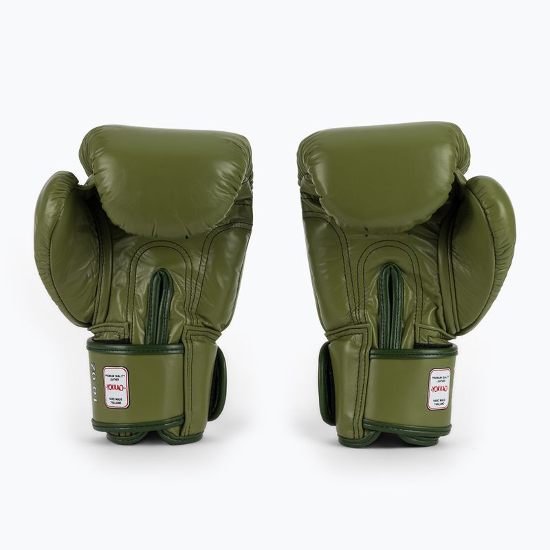 Рукавиці боксерські YOKKAO Late Show Boxing olive 3