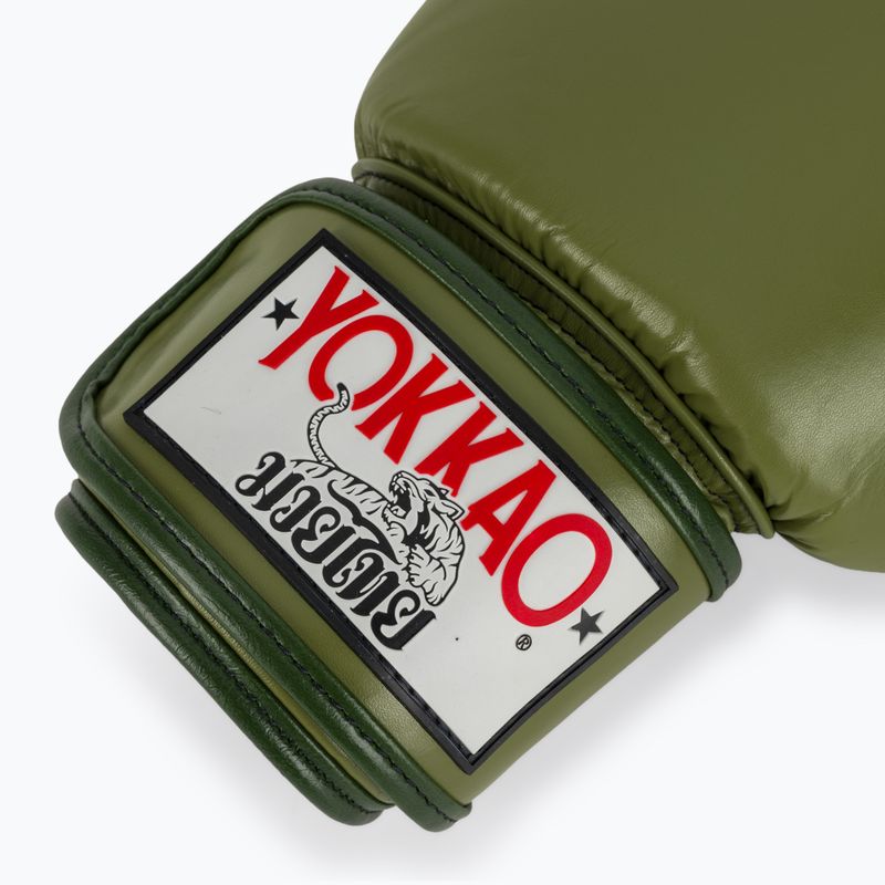 Рукавиці боксерські YOKKAO Late Show Boxing olive 6