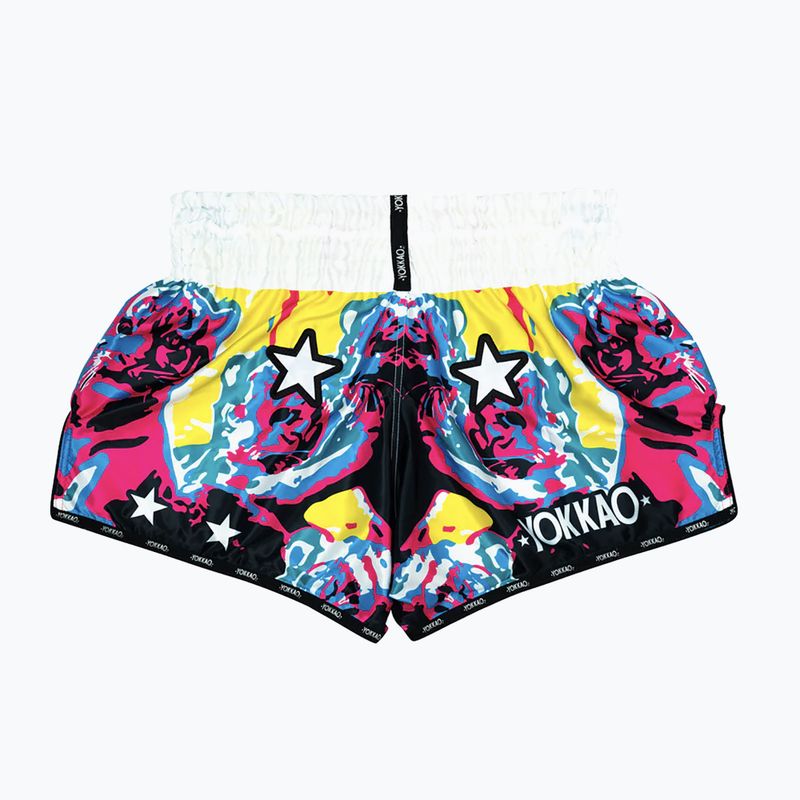 Шорти для тренувань чоловічі YOKKAO Tiger Family Muay Thai white 2