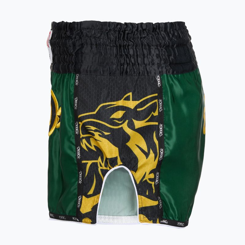 Чоловічі тренувальні шорти YOKKAO Original Muay Thai green 3