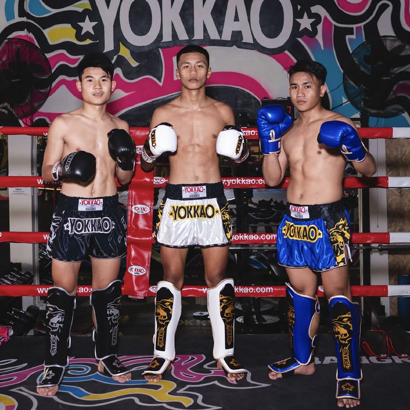 Чоловічі тренувальні шорти YOKKAO Original Muay Thai black 6