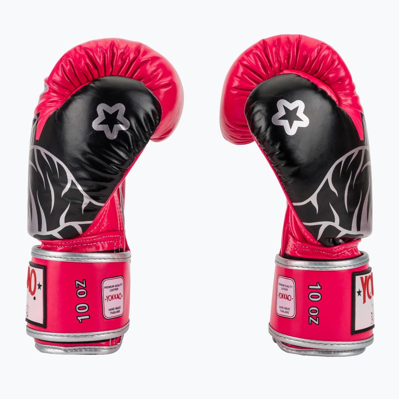 Рукавиці боксерські YOKKAO Original Boxing Gloves fuchsia 4