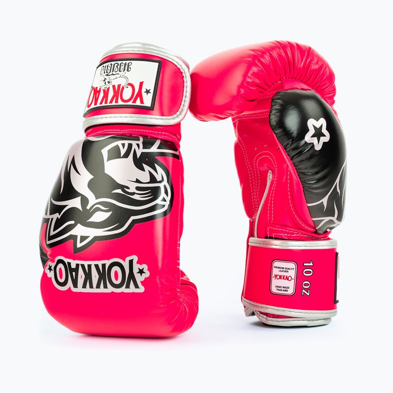 Рукавиці боксерські YOKKAO Original Boxing Gloves fuchsia 2