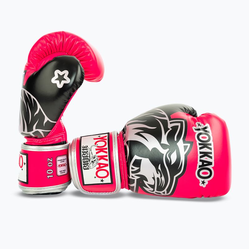 Рукавиці боксерські YOKKAO Original Boxing Gloves fuchsia 3
