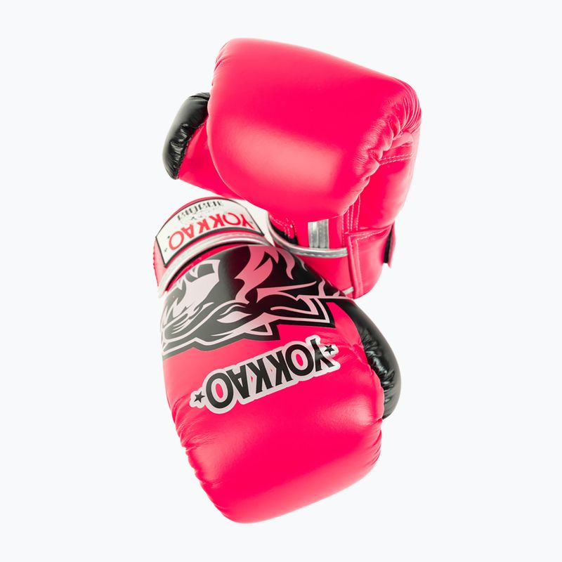 Рукавиці боксерські YOKKAO Original Boxing Gloves fuchsia 5