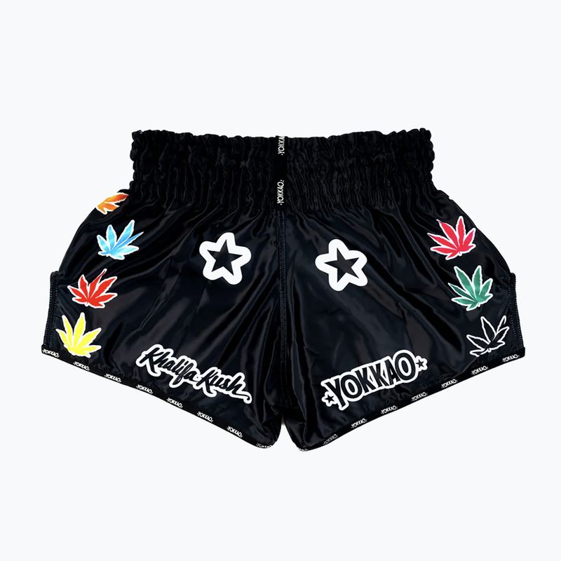 Шорти для тренувань чоловічі YOKKAO Khalifa Kush Muay Thai black 2
