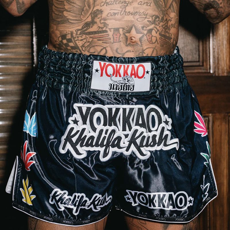 Шорти для тренувань чоловічі YOKKAO Khalifa Kush Muay Thai black 6