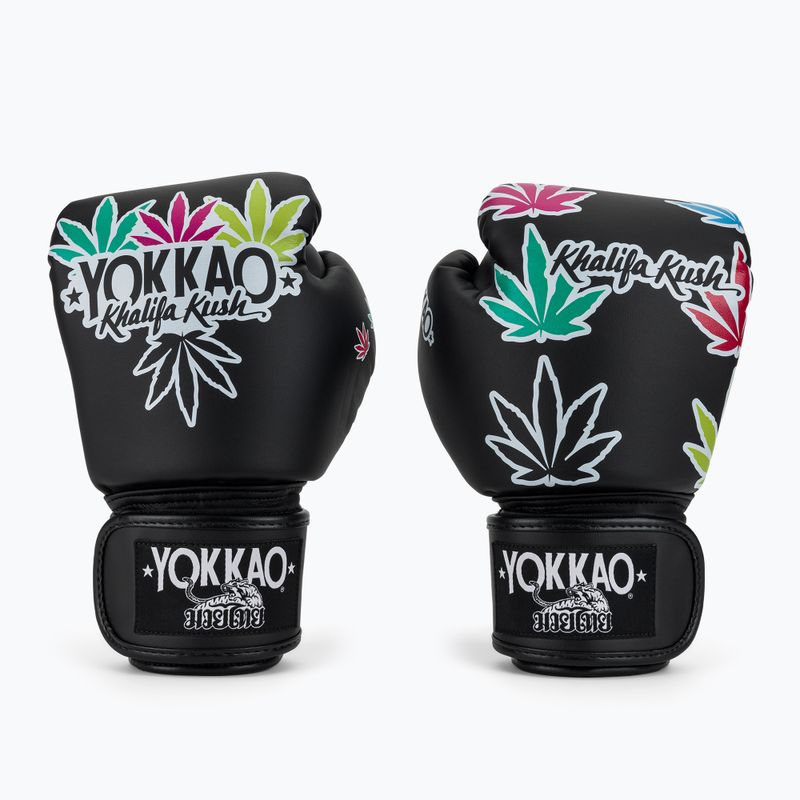 Рукавиці боксерські YOKKAO Khalifa Kush Boxing black 2