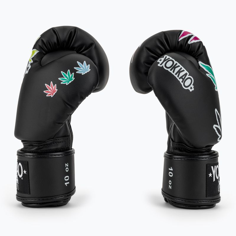 Рукавиці боксерські YOKKAO Khalifa Kush Boxing black 4