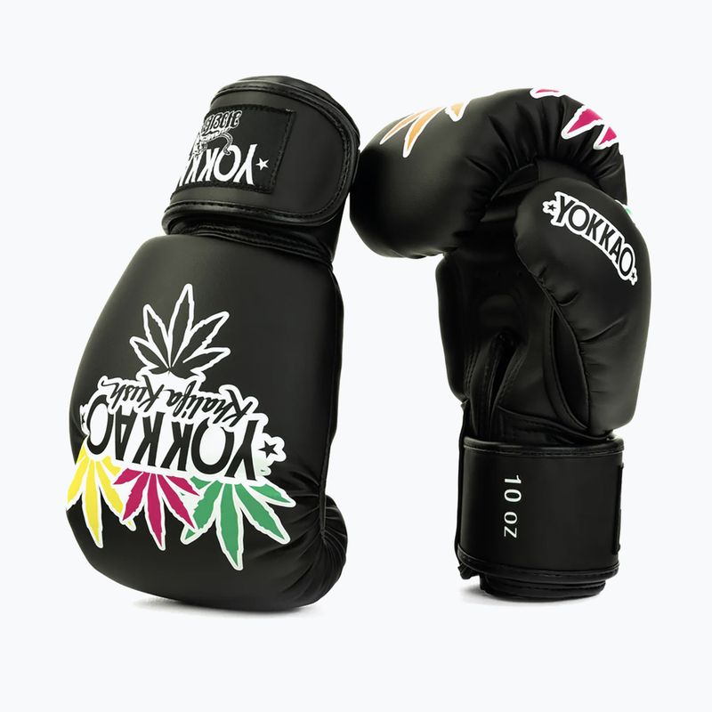 Рукавиці боксерські YOKKAO Khalifa Kush Boxing black 2