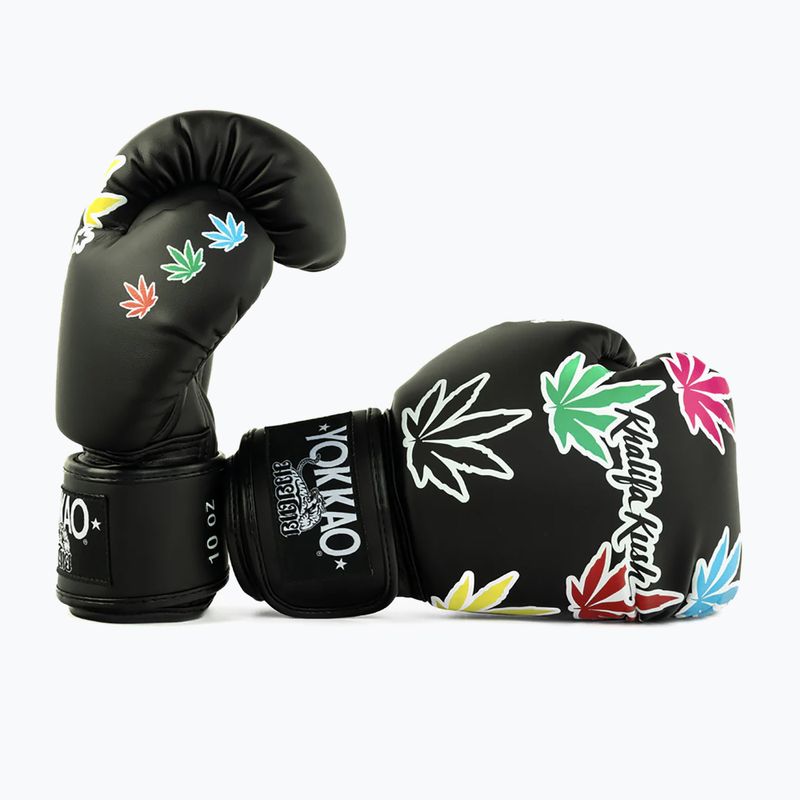 Рукавиці боксерські YOKKAO Khalifa Kush Boxing black 4