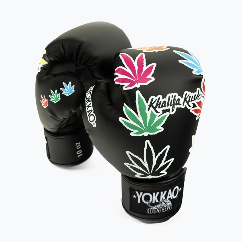 Рукавиці боксерські YOKKAO Khalifa Kush Boxing black 5