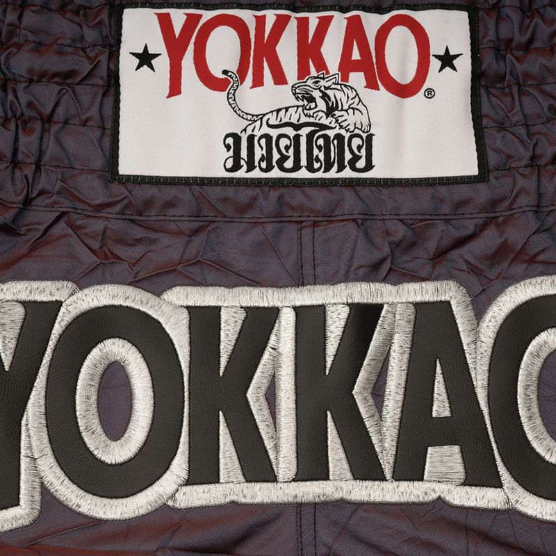 Шорти для тренувань чоловічі YOKKAO Lunar Muay Thai iridescent blue grey 7