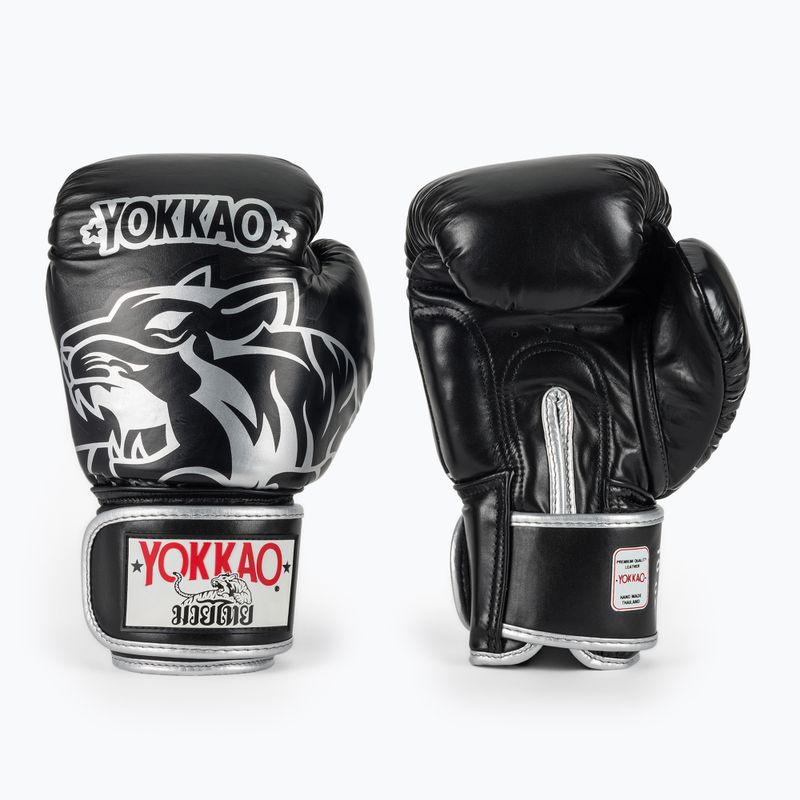 Рукавиці боксерські YOKKAO Original Boxing Gloves absolute black
